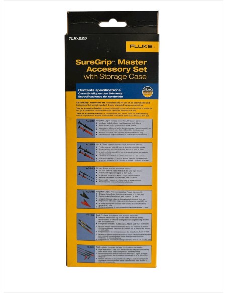 Fluke tlk225-1 juego de cables de prueba ac220,ac280,ac283,ac285,tp238